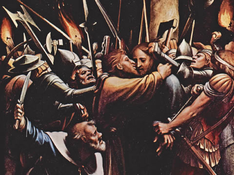 Hans Holbein the Younger - Judas kisses Jesus
