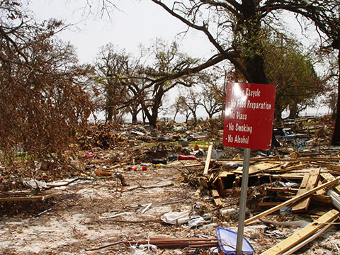aftermath of hurricane Katrina