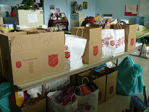 Salvation Army boxes